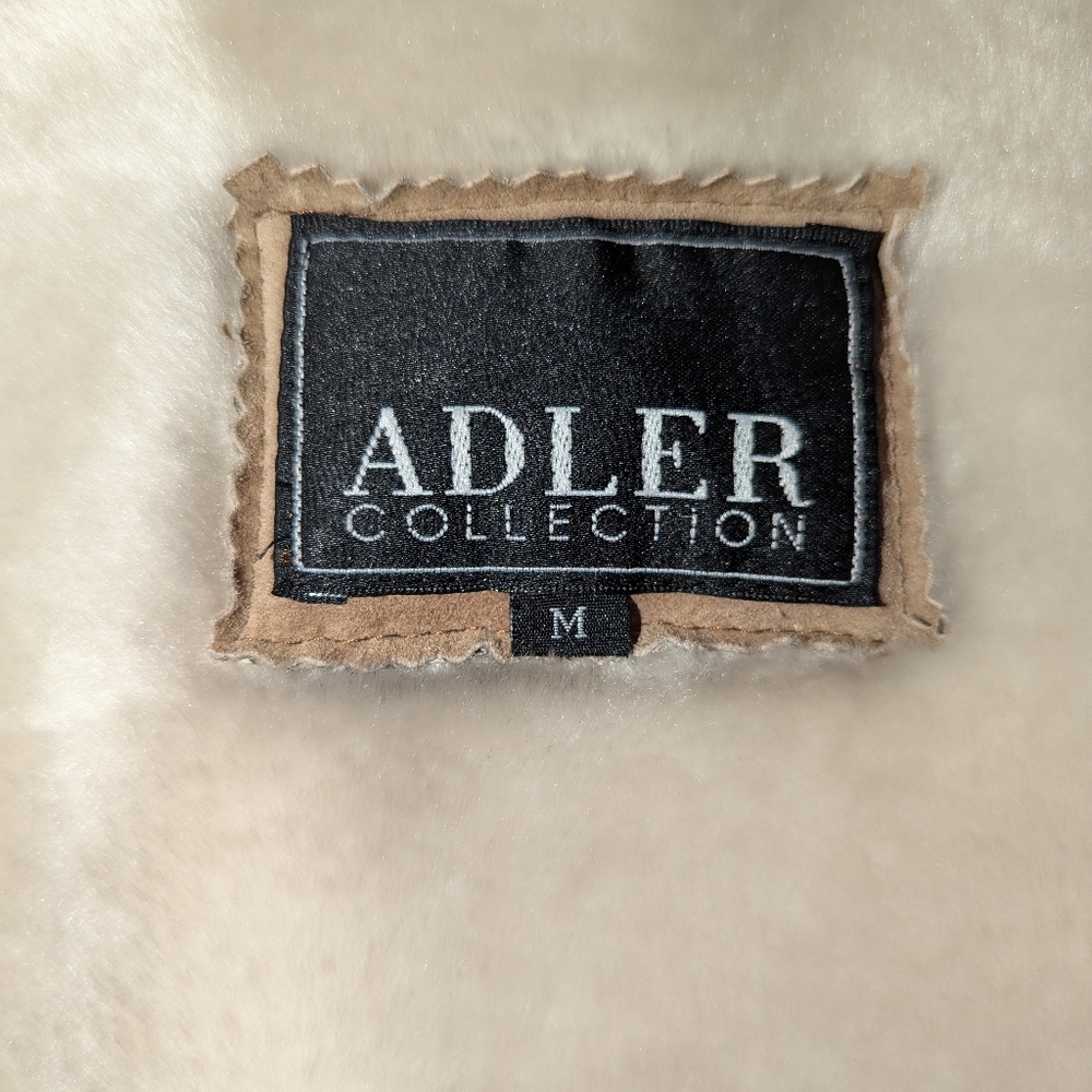 Adler Collection Genuine Leather Tan Jacket Size Medium - Picture 5 of 10